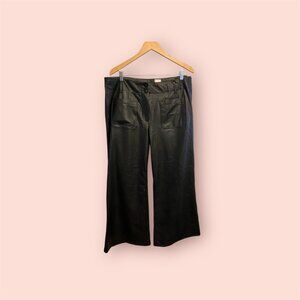 Maeve Black Leather Pants NWT FLAW
